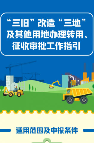 “三舊”改造“三地”及其他用地辦理轉(zhuǎn)用、征收審批工作指引