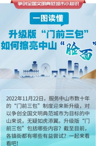 一圖讀懂 | 升級(jí)版“門前三包”如何擦亮中山“臉面”？